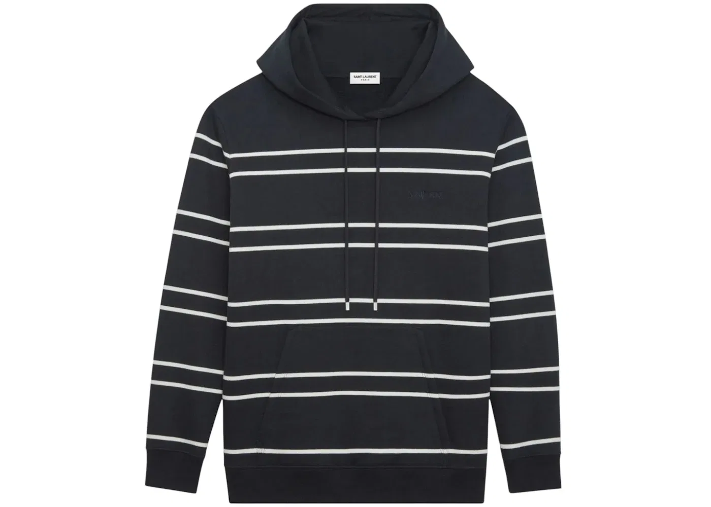 Мужской худи с принтом Hoodie Saint Laurent, Black/White