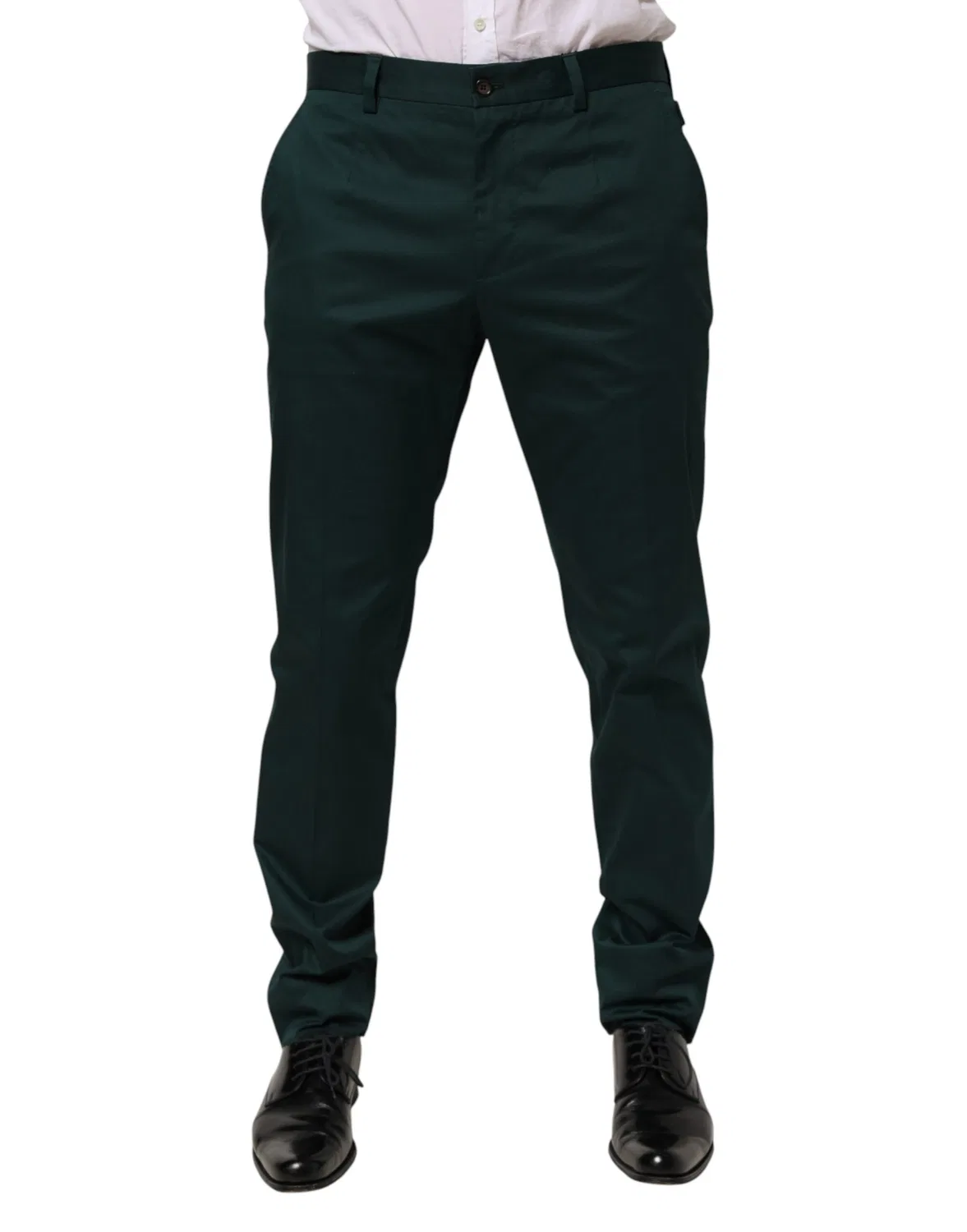 Мужские брюки классические хлопковые, Green, Dolce & Gabbana