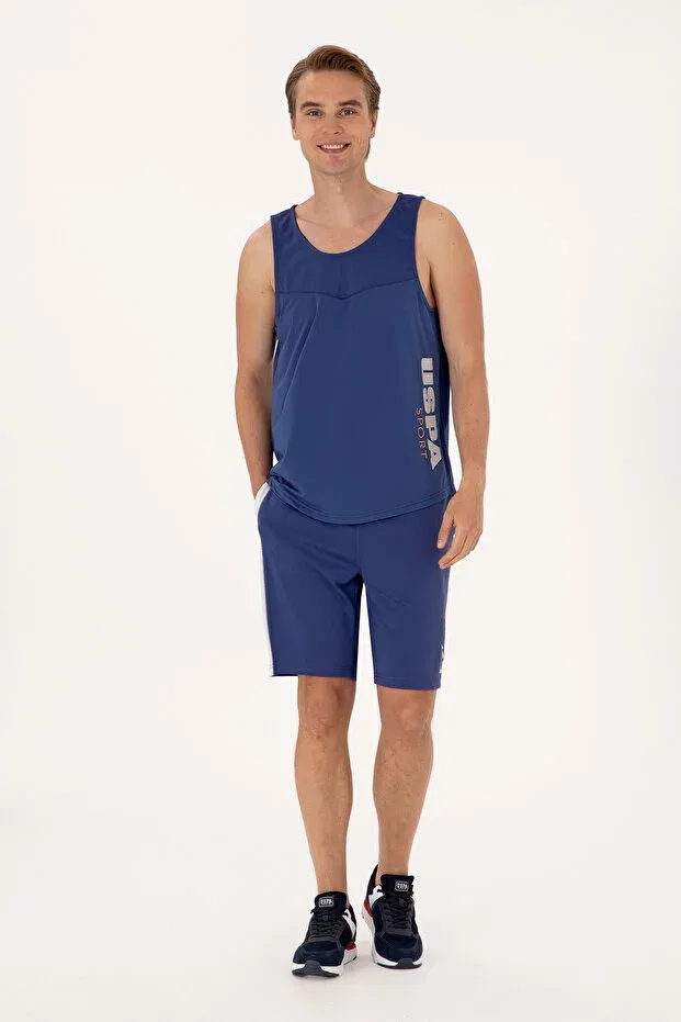 Мужские шорты с длиной миди U.S. Polo Assn., Light Navy Blue