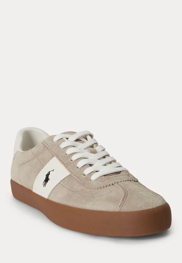 Кроссовки court vulc из замши Polo Ralph Lauren, Milkshake/Deckwash White — фото 2