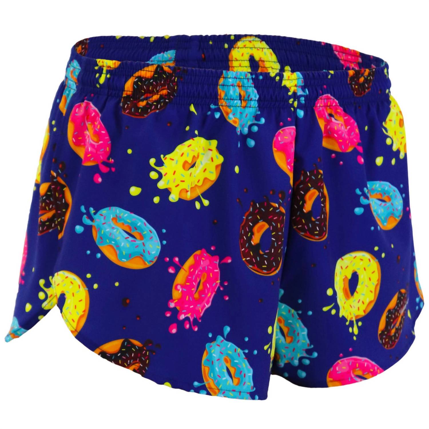 

Женские эластичные шорты с разрезом 1" Elite Printed в дизайне Donuts BOA, Donuts