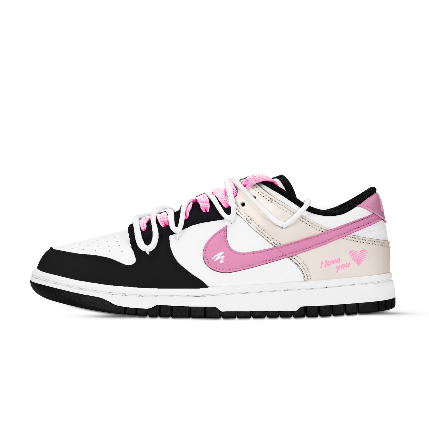 

Стильные романтичные устойчивые к истиранию низкие кроссовки для скейтбординга unisex черный желтый розовый Nike, черный желтый Pink