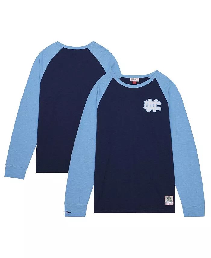 

Футболка мужская темно-синяя North Carolina Tar Heels Legendary Slub Raglan с длинным рукавом Mitchell & Ness