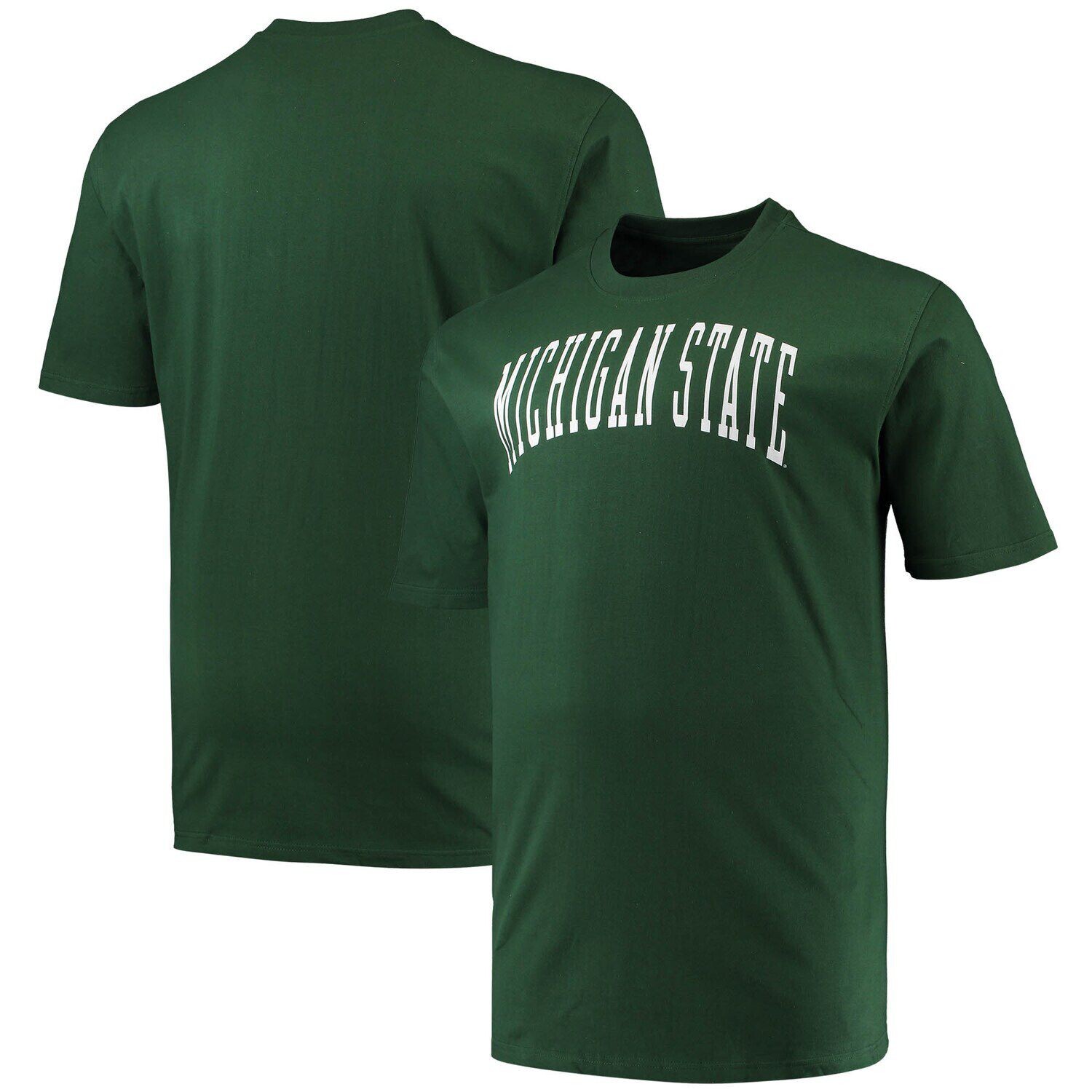 

Мужская зеленая футболка с логотипом Michigan State Spartans Big & Tall Arch Team Champion, Зеленый, Мужская зеленая футболка с логотипом Michigan State Spartans Big & Tall Arch Team Champion