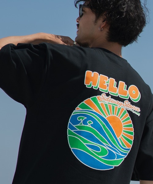 

Футболка с коротким рукавом, графический принт SIDEWAY STANCE, черный