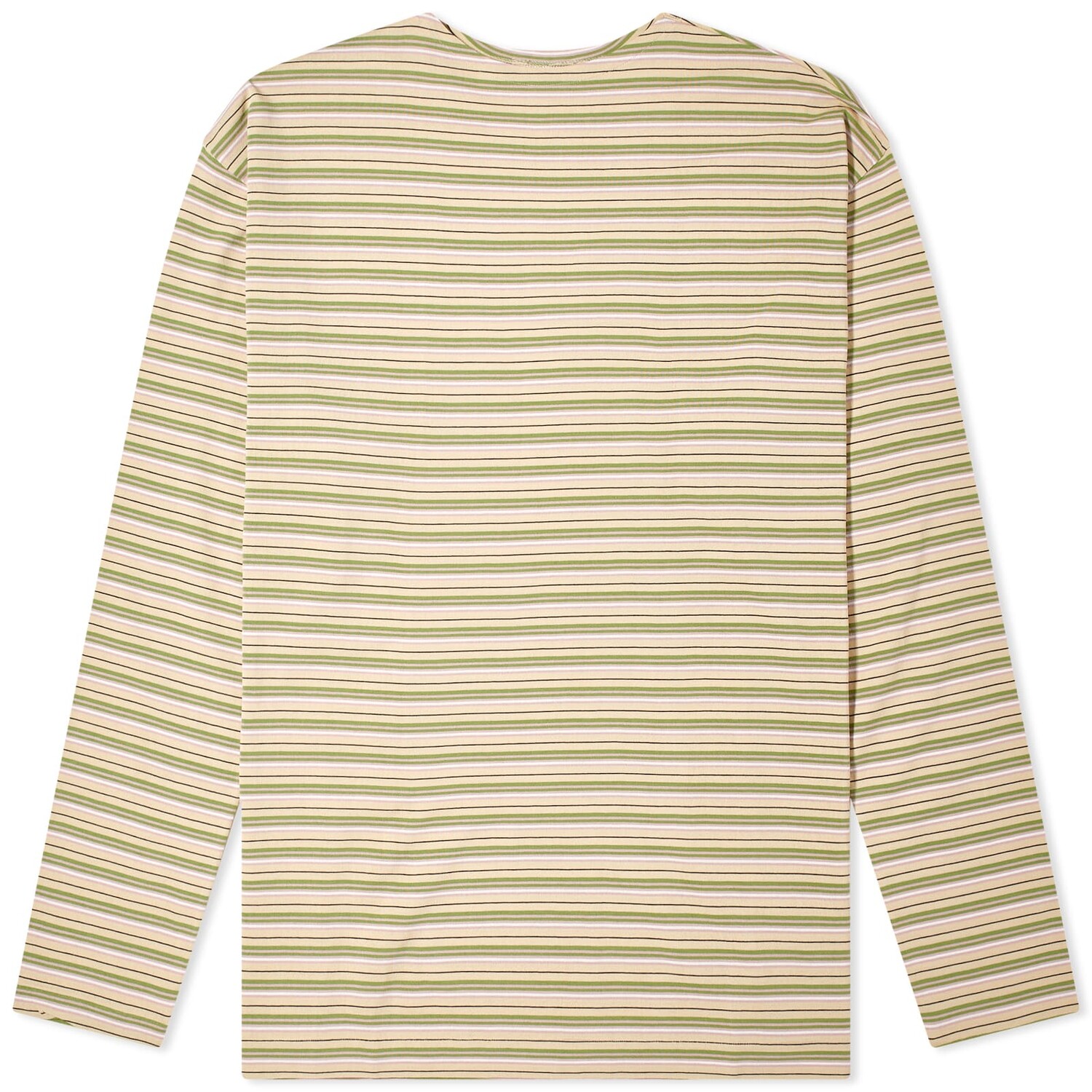 

Лонгслив Auralee Hard Twist Stripe Long Sleeve, цвет Beige Border