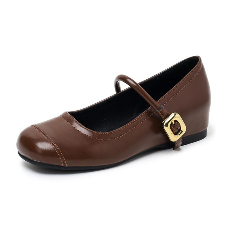 TATAYA Мэри Джейн туфли женские коричневые - тёмно-коричневые, цвет Dark Brown