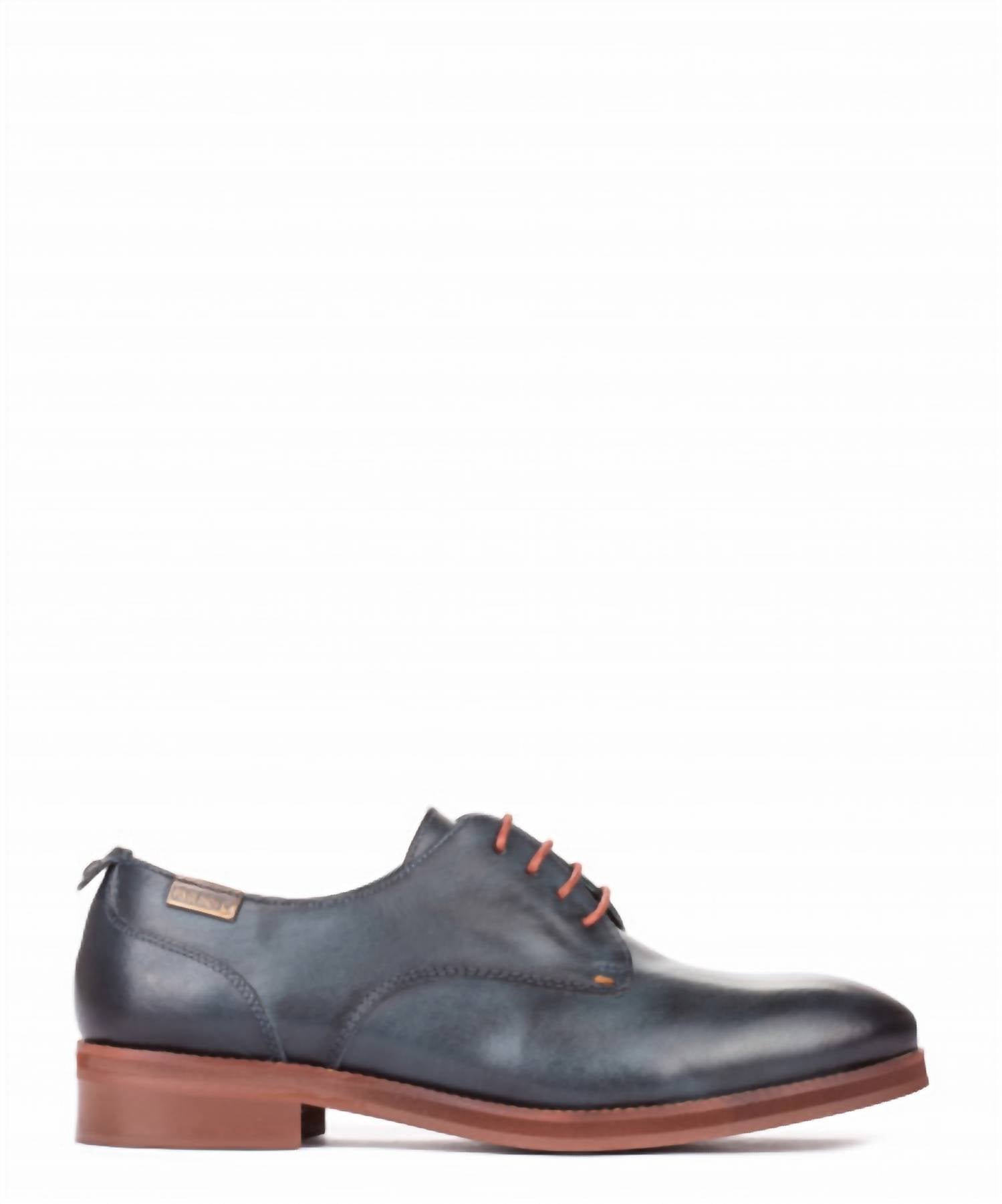 Женские туфли Royal Leather Lace Up Shoes черного цвета PIKOLINOS