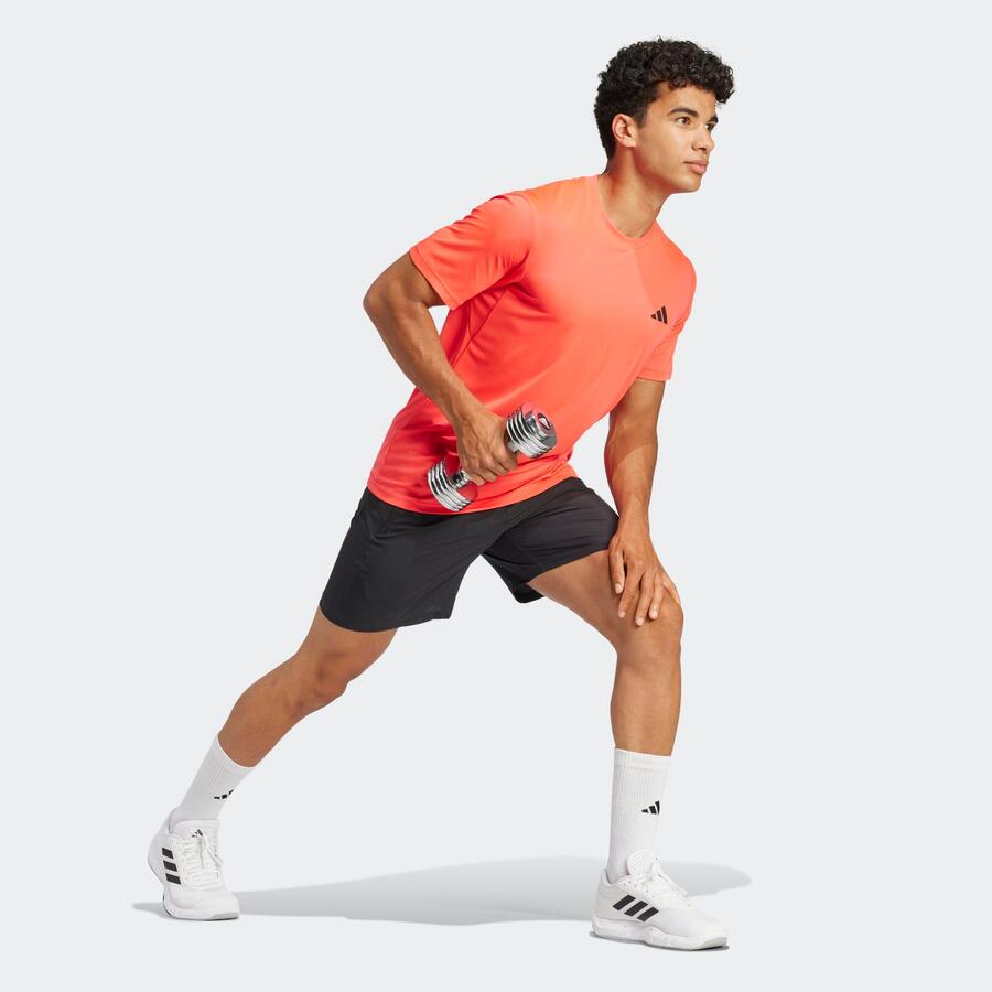 ADIDAS Футболка мужская - Aeroready красная — фото 3