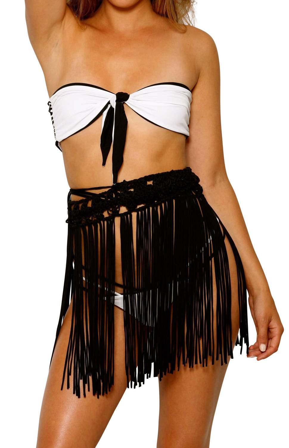 

Мини-юбка Адель черного цвета NHall Resortwear