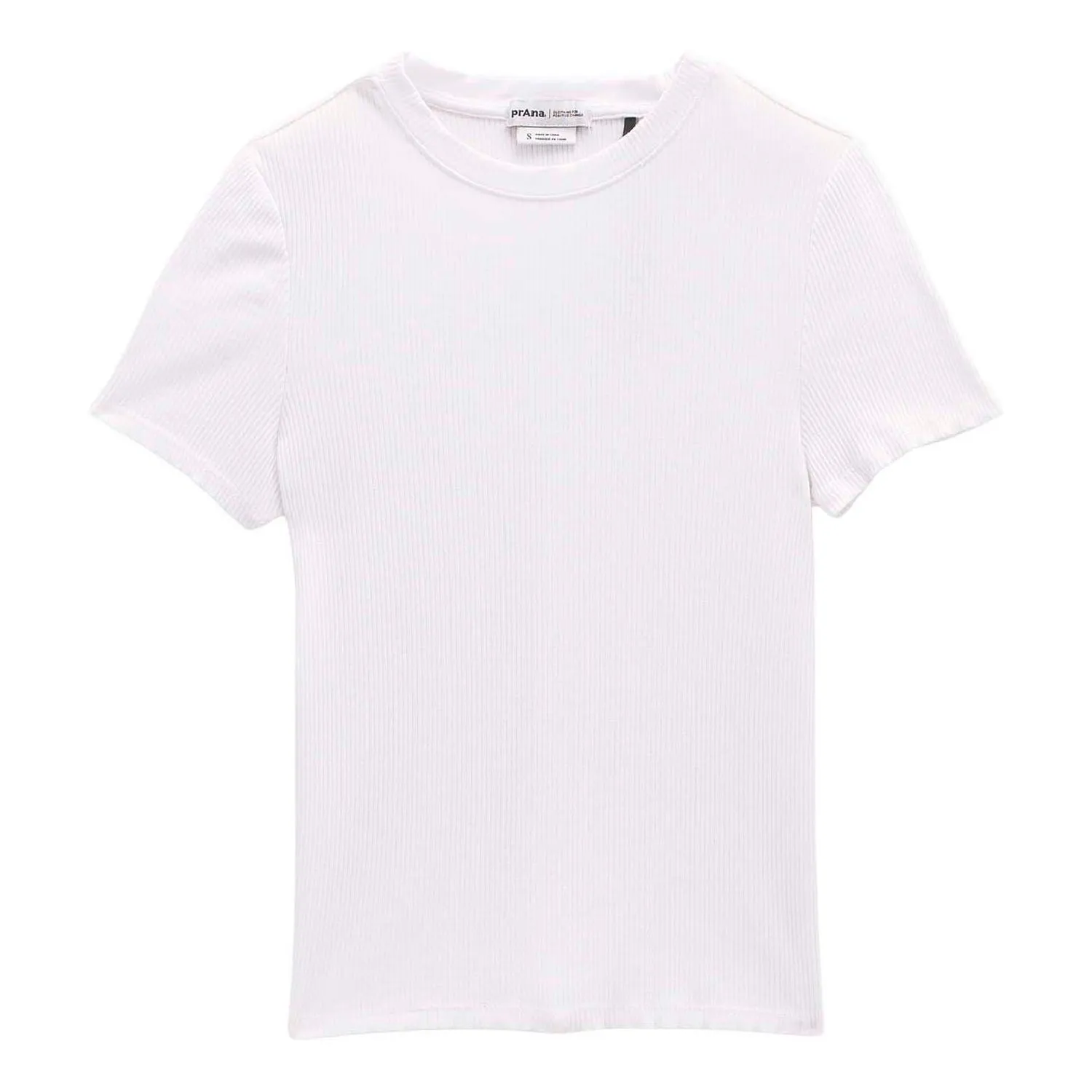 

Футболка с ребристым вырезом женская prAna, White