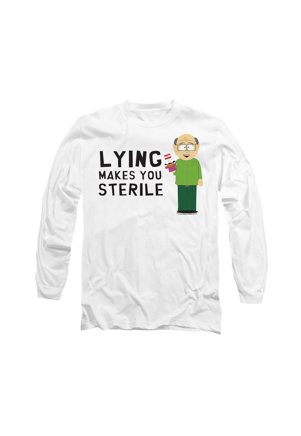 

Топ с длинными рукавами SOUTH PARK LYING MAKES YOU STERILE Cotton Soul, белый