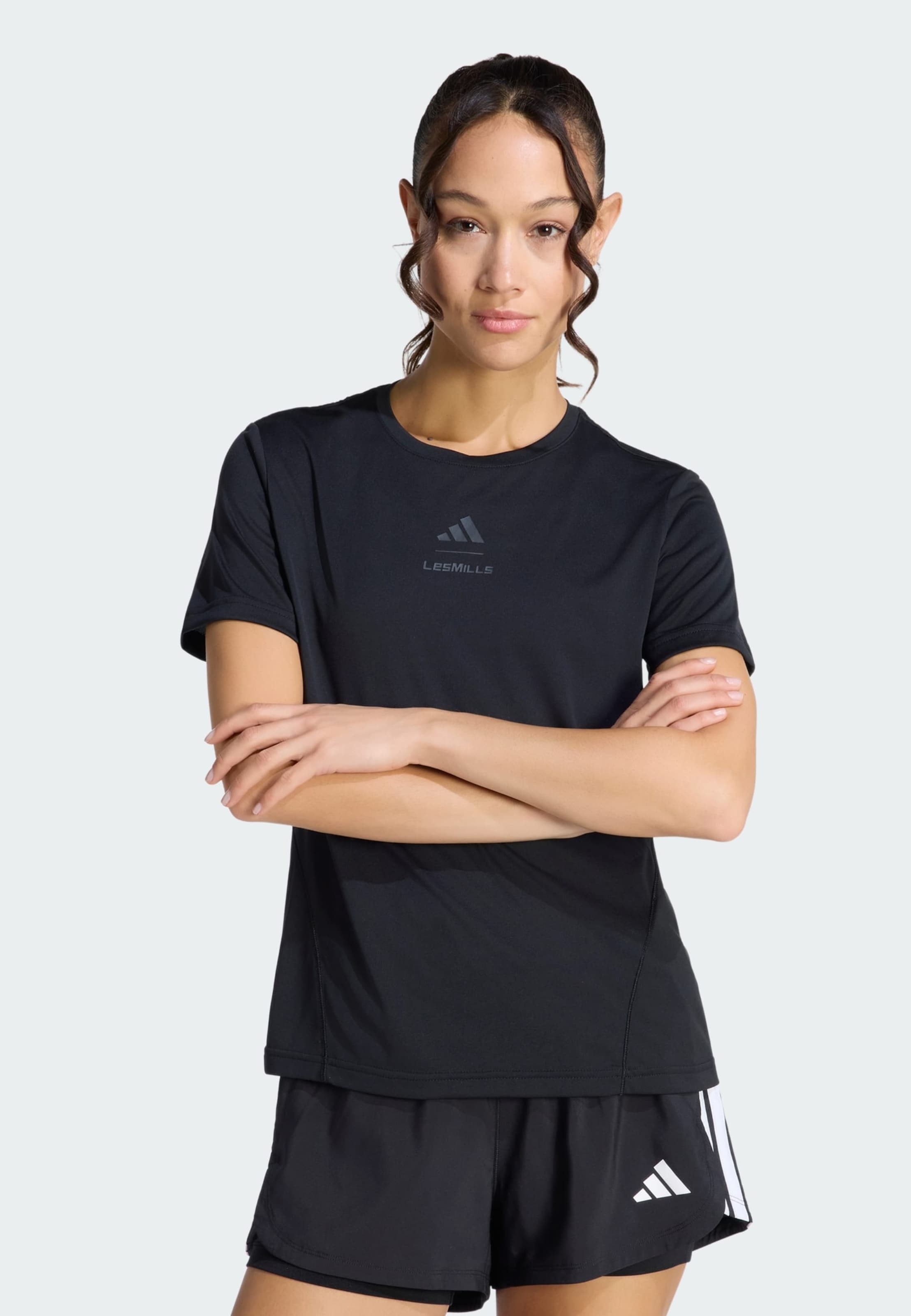 Adidas Performance Футболка для тренировок 'Adidas x Les Mills' черного цвета — фото 2