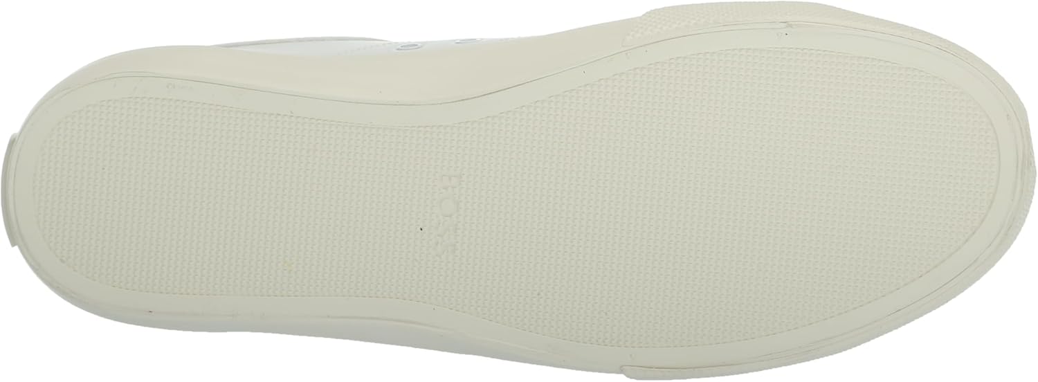 BOSS мужские кожаные кроссовки Aiden Logo Block низкие, Niagara Blue/White Salt — фото 4