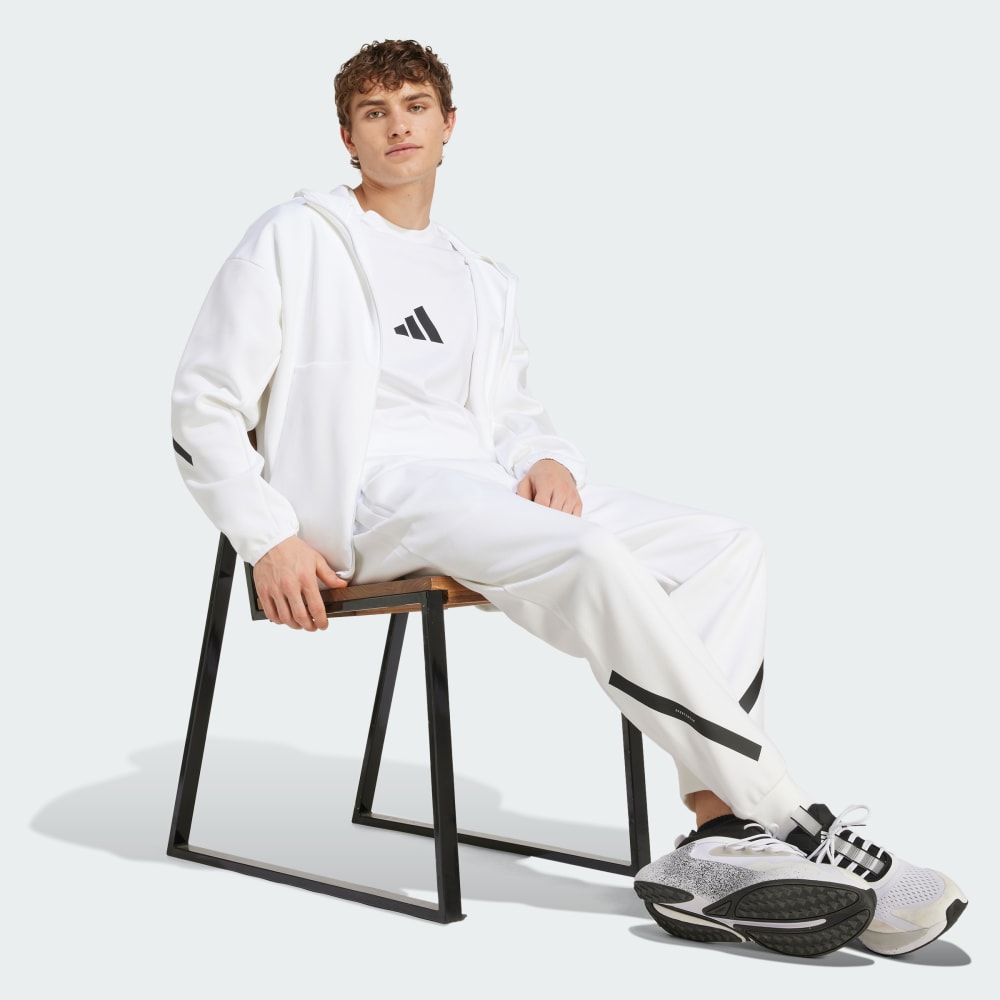 Спортивная куртка Adidas Z.N.E. Full-Zip Hooded Track Jacket, белый — фото 3