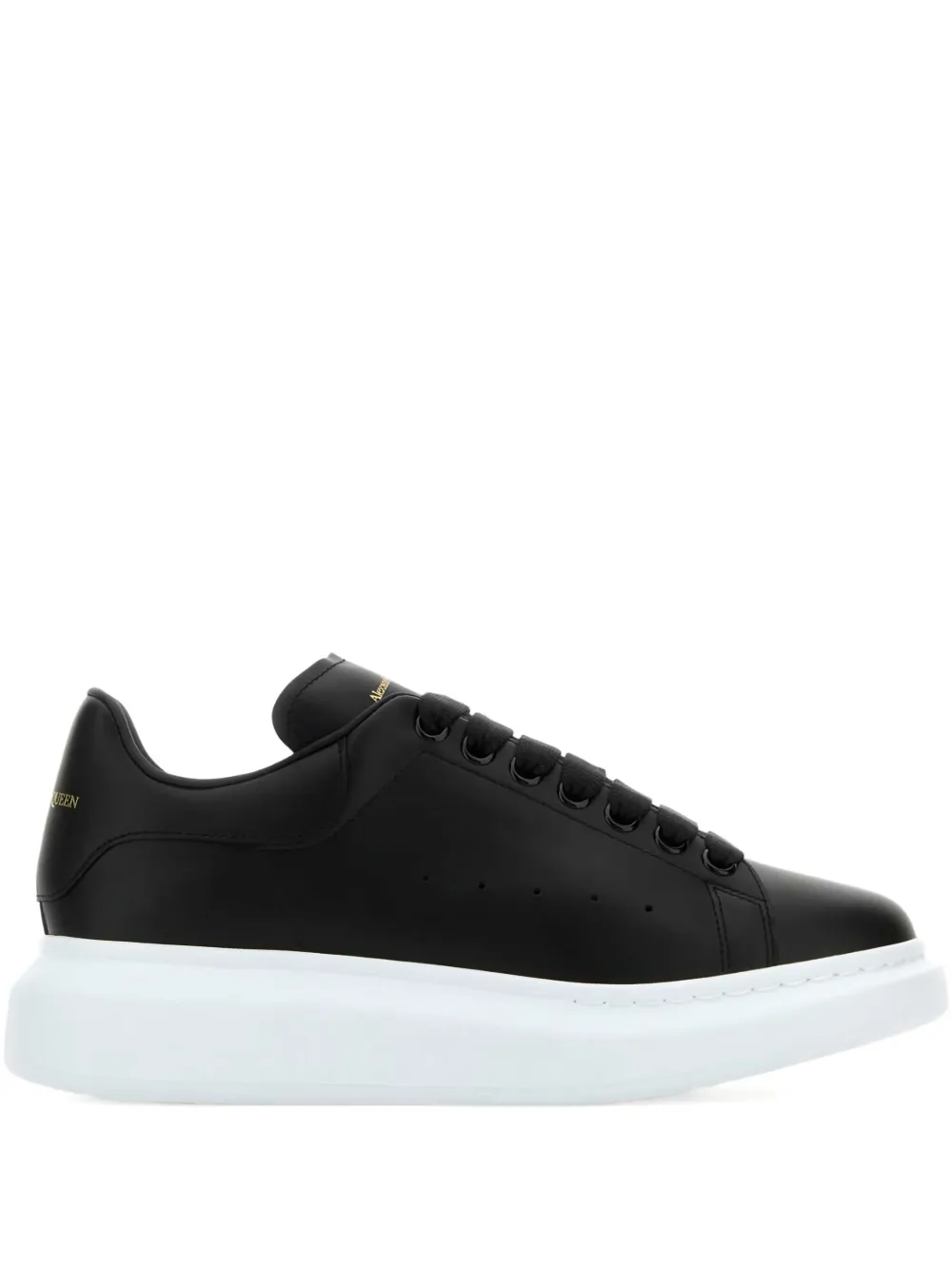 Кожаные кроссовки Alexander McQueen, черный