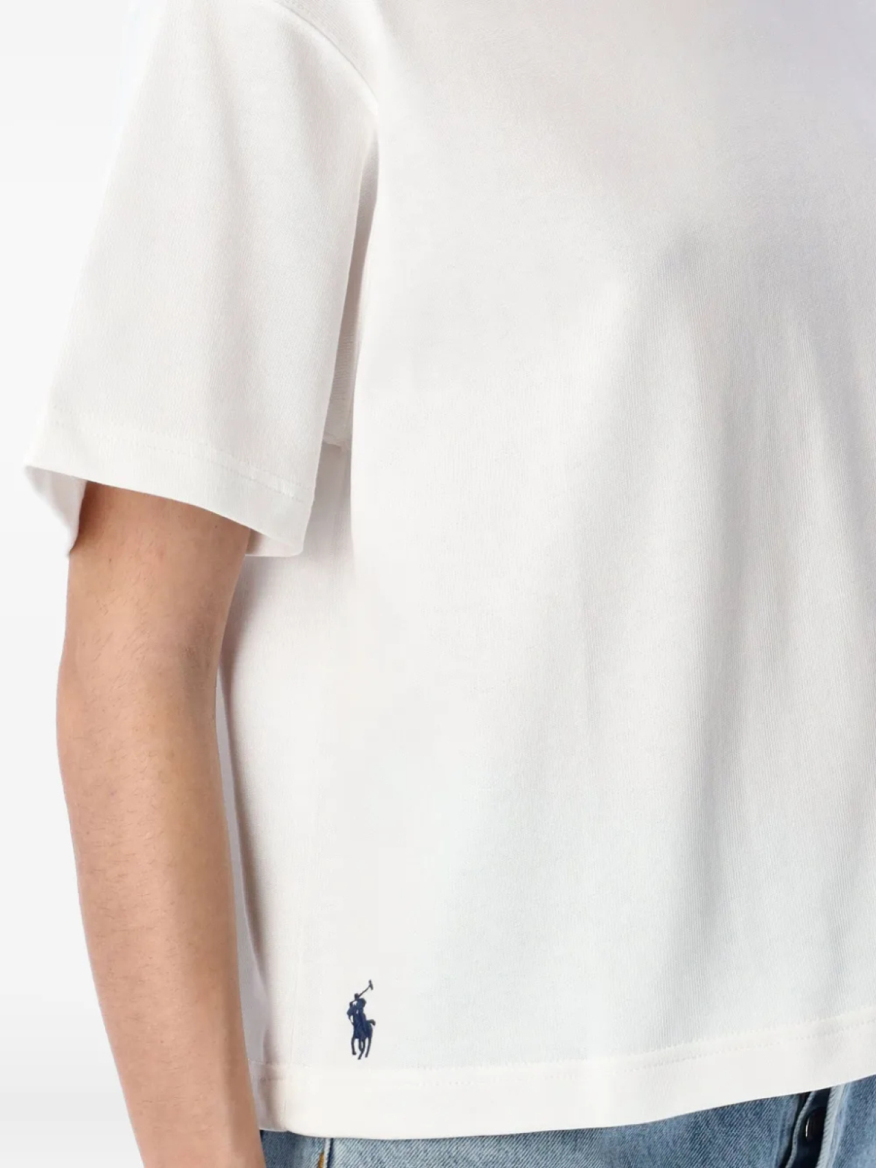 Футболка свободного кроя с коротким рукавом Polo Ralph Lauren, белый — фото 3