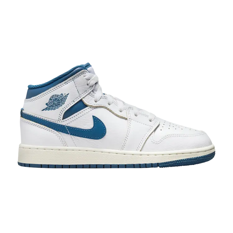 

Кроссовки Air Jordan 1 Mid SE GS, белый