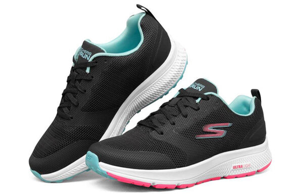 Кроссовки go run consistent 'black white pink' Skechers, черный — фото 3