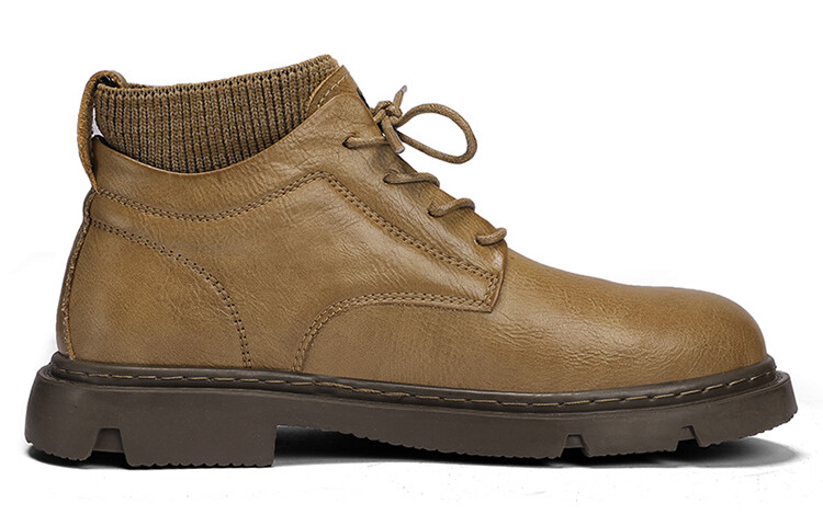 Ботинки Jeep Martin Boot Men кожаные с манжетой, коричневый — фото 2