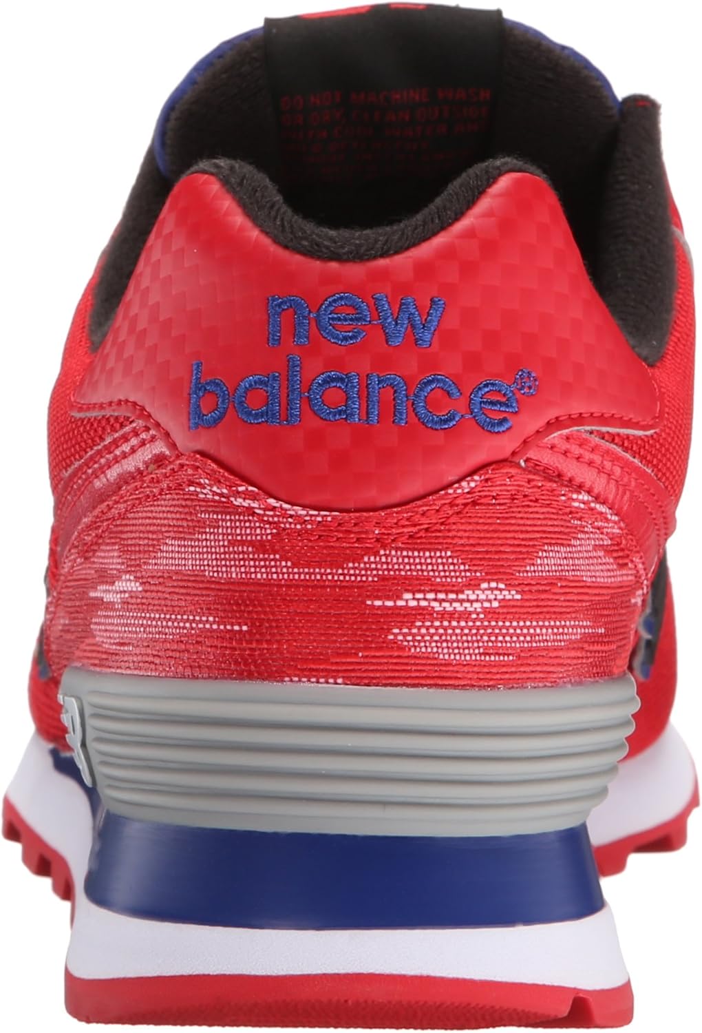 Детские кроссовки New Balance 574 V1 на шнуровке, Red/White — фото 3