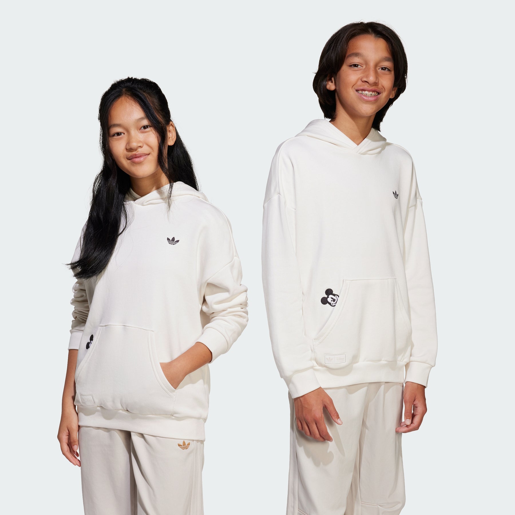 

Толстовка с капюшоном Микки Маус Дисней Adidas, cloud white