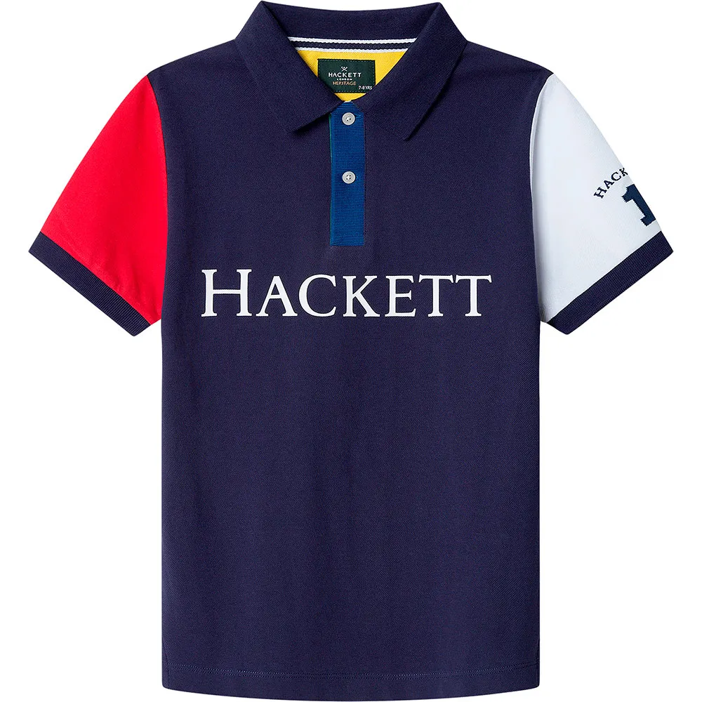 

Поло с коротким рукавом Hackett Heritage Multi, синий