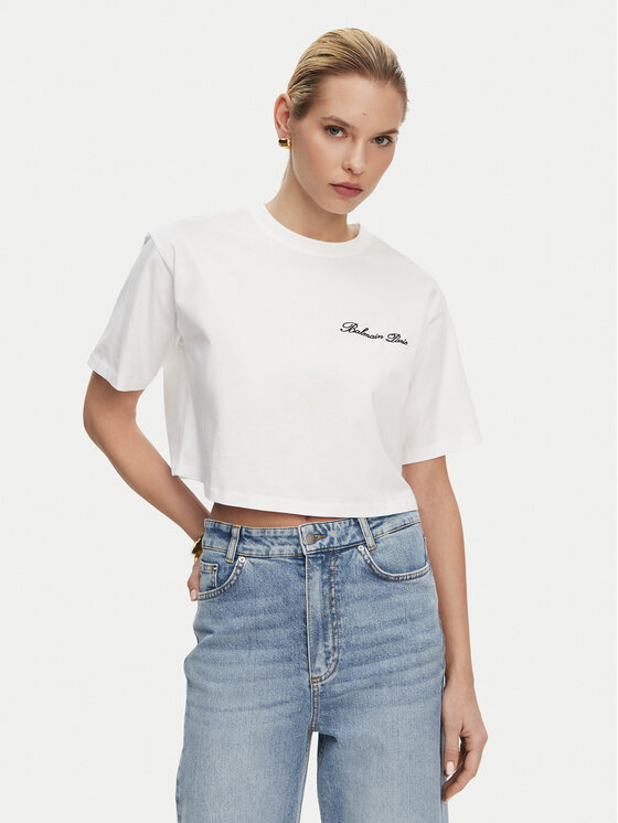 

Футболка regular fit DF1EE020BC78 Balmain, белый