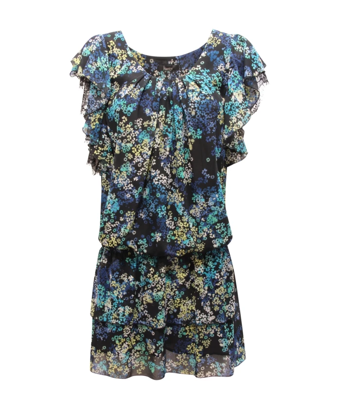 

Итальянское платье h.v517.013 черное Hanita, мультиколор