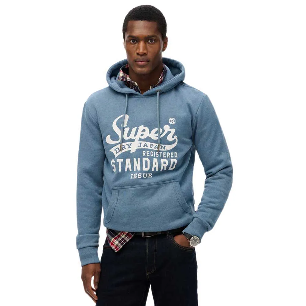 

Худи Superdry Standard Script, синий