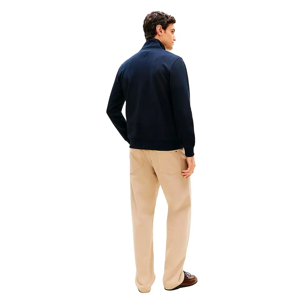 Толстовка Tommy Hilfiger Essential Terry с застежкой-молнией до середины груди, синий — фото 2