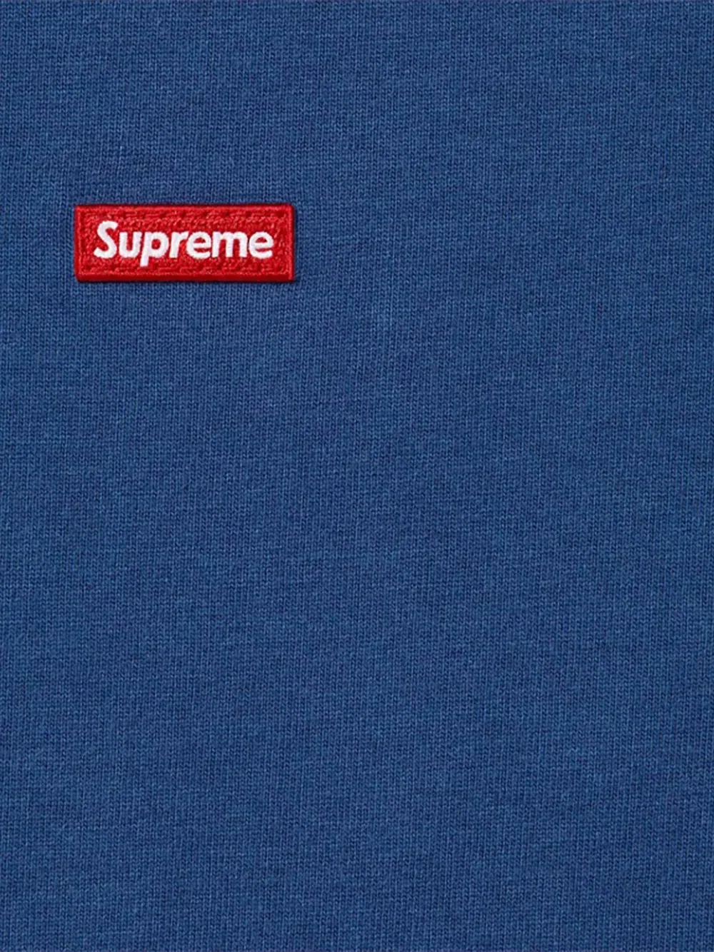 Свитер с длинными рукавами в форме коробки Supreme, синий — фото 2