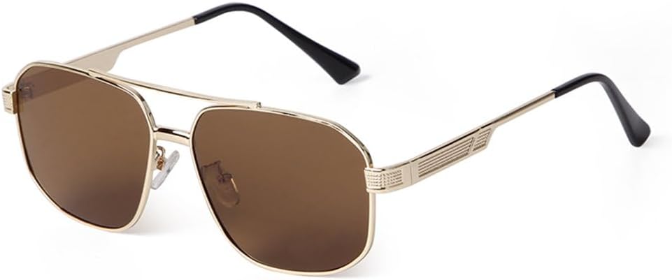 

Солнцезащитные очки LVTFCO Retro с двойной перемычкой для мужчин, защита от УФ-излучения UV400; модные солнцезащитные очки для женщин с градиентным покрытием UV400, C4