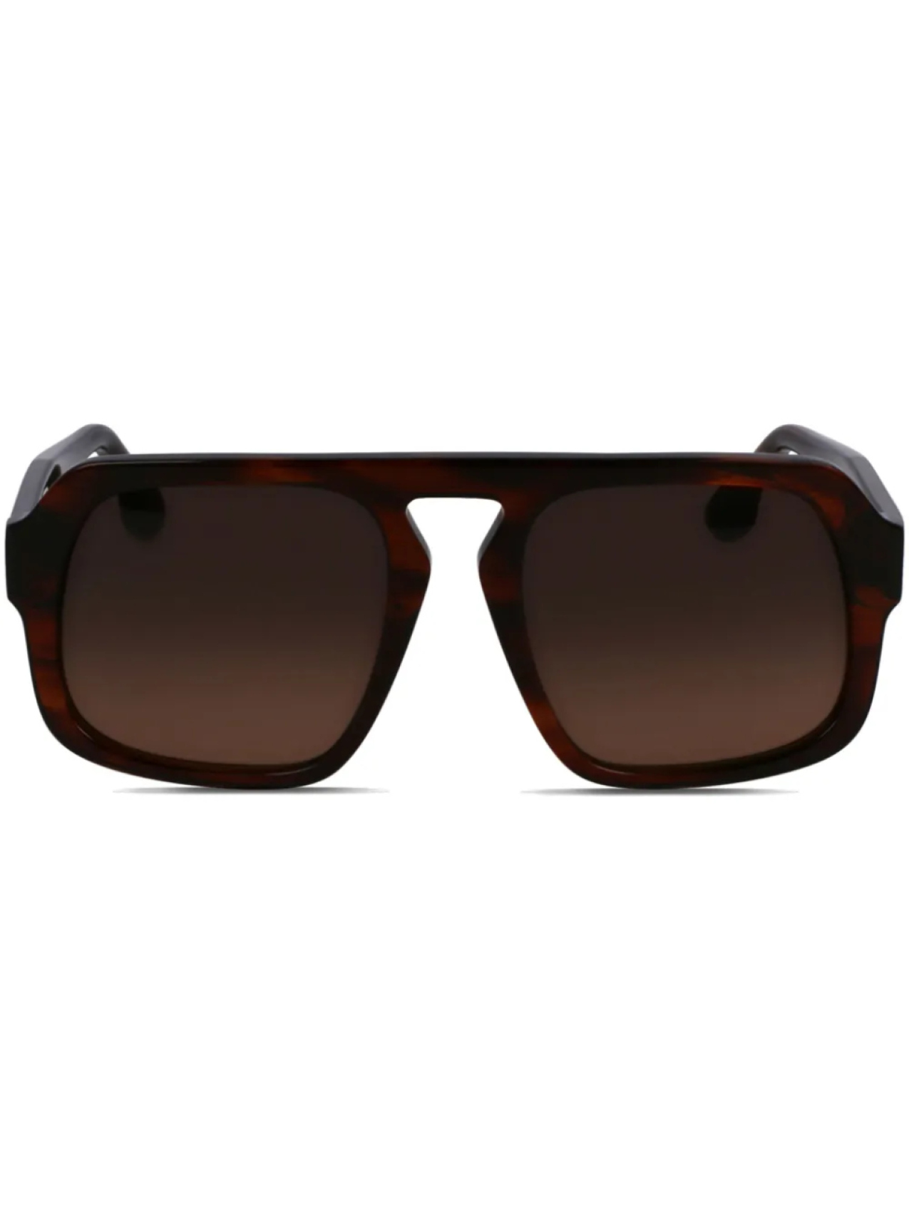 

Victoria Beckham Eyewear солнцезащитные очки в квадратной оправе, коричневый