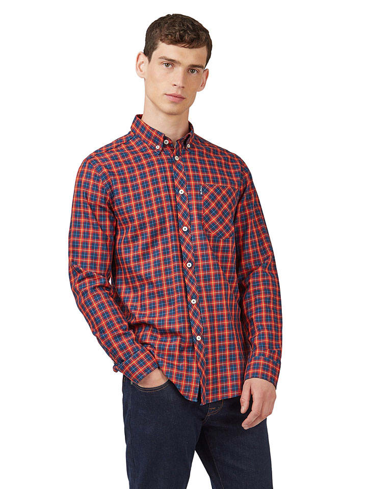 

Ben Sherman Рубашка красно-синего цвета