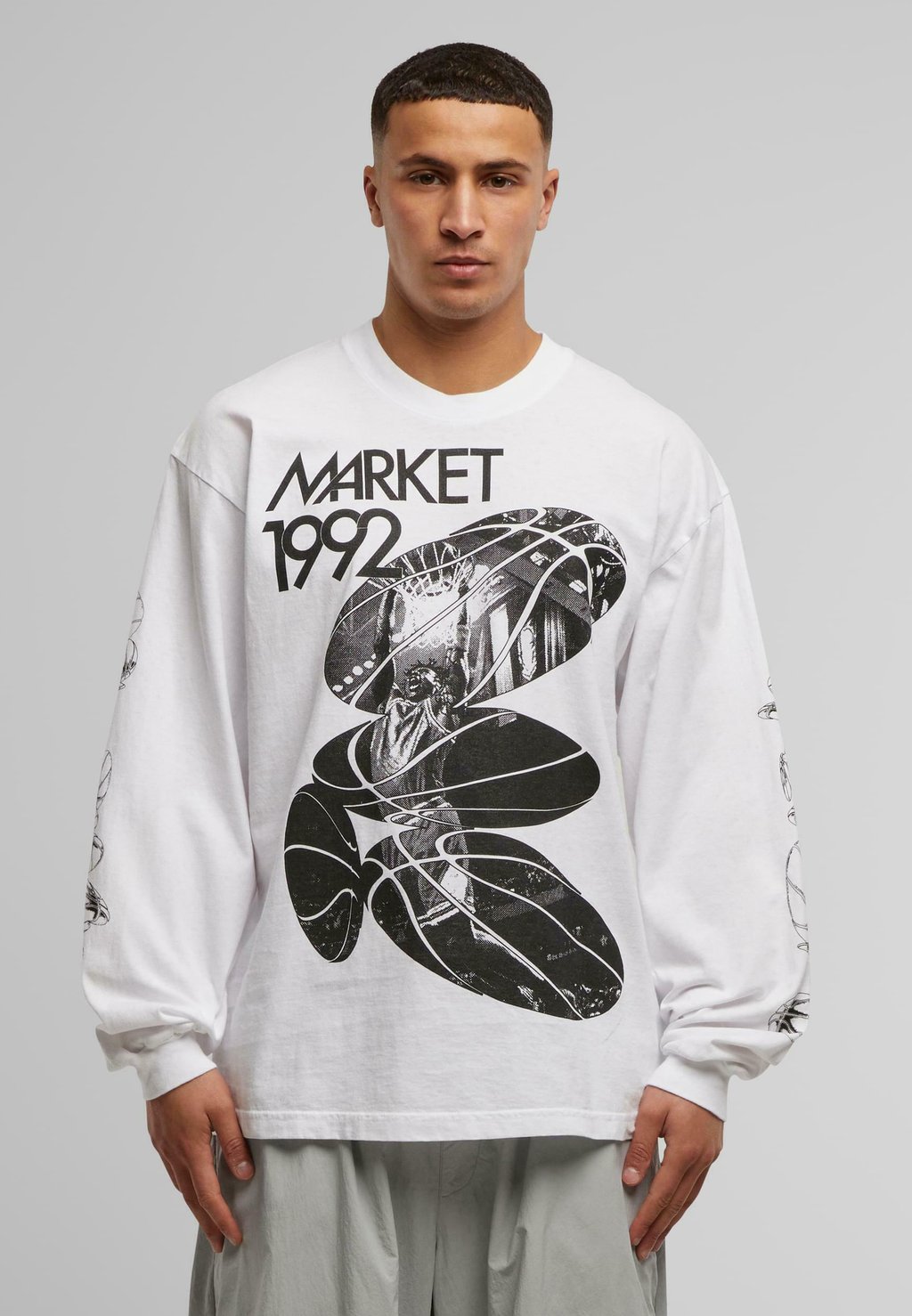 

Футболка с длинным рукавом Market, белый