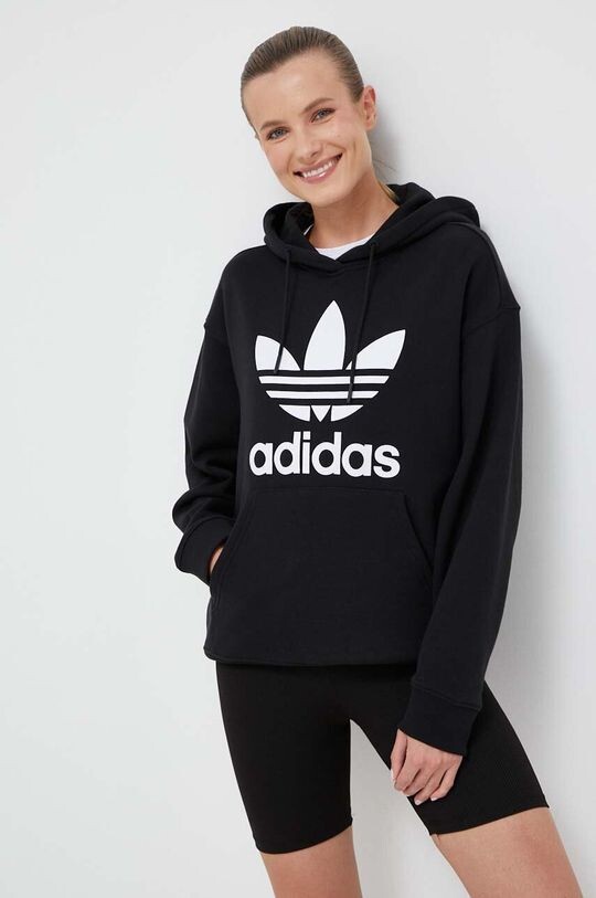 

Хлопковая толстовка adidas Originals, черный