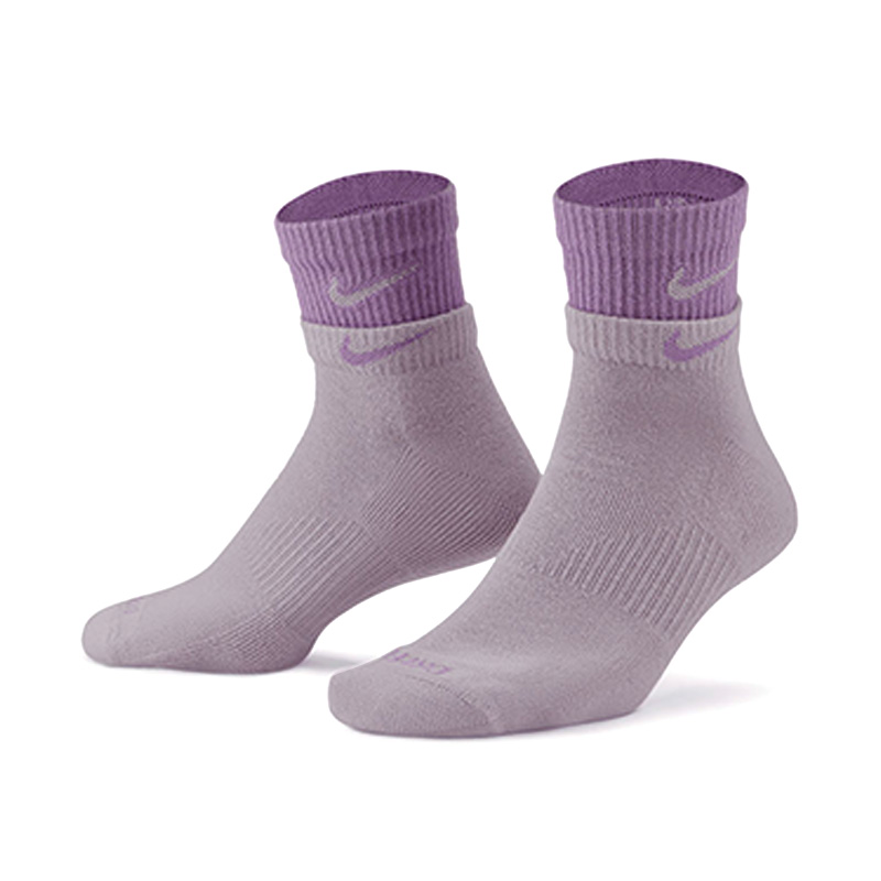 Унисекс носки мид-кальф Nike, 1 pack (серый фиолетовый) — фото 3