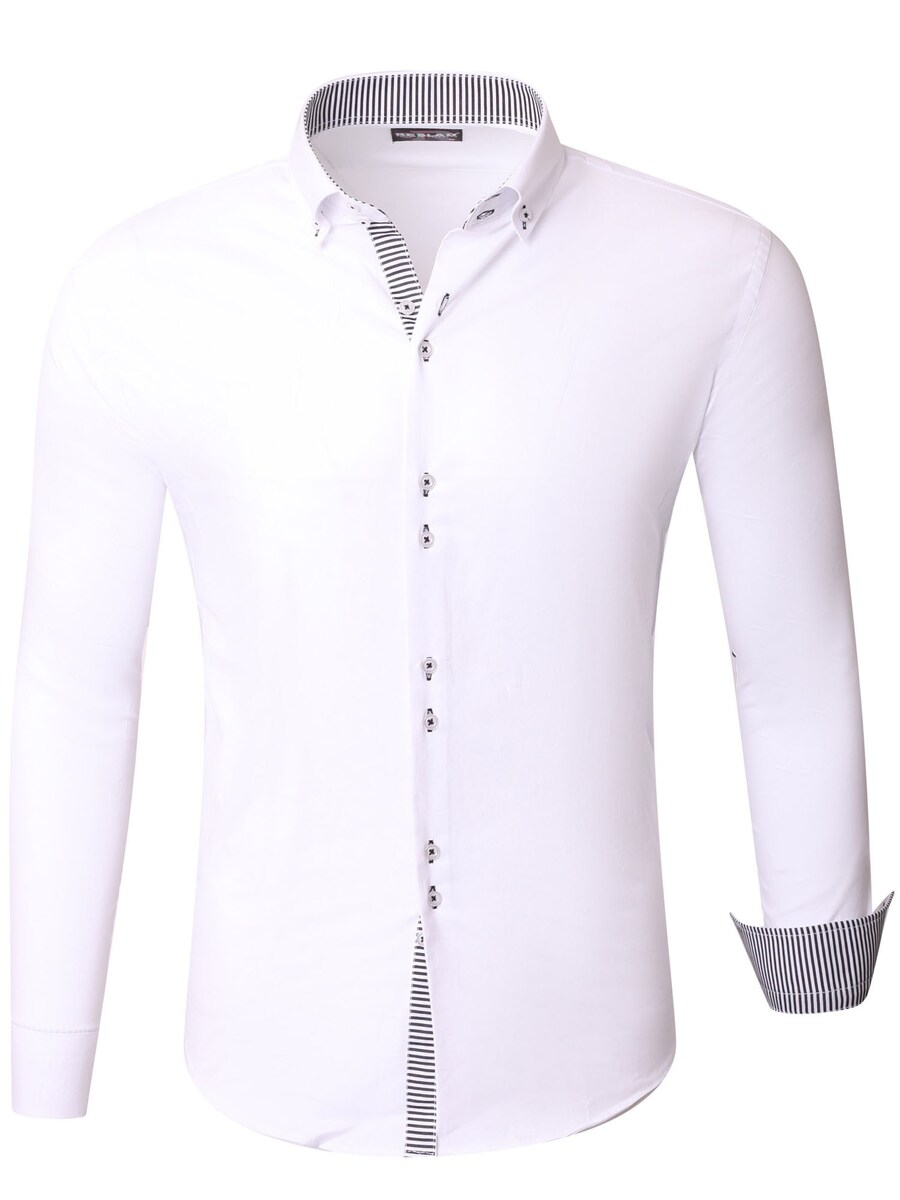

Рубашка Slim Fit на пуговицах Reslad RS7117, белый