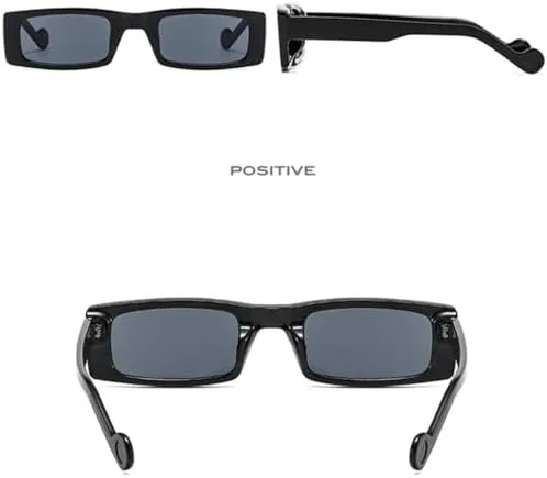 

Ретро-солнцезащитные очки маленького прямоугольного размера для женщин, контрастные оттенки красного цвета, мужские солнцезащитные очки UV400 MTZJH, C5 Blue Champagne