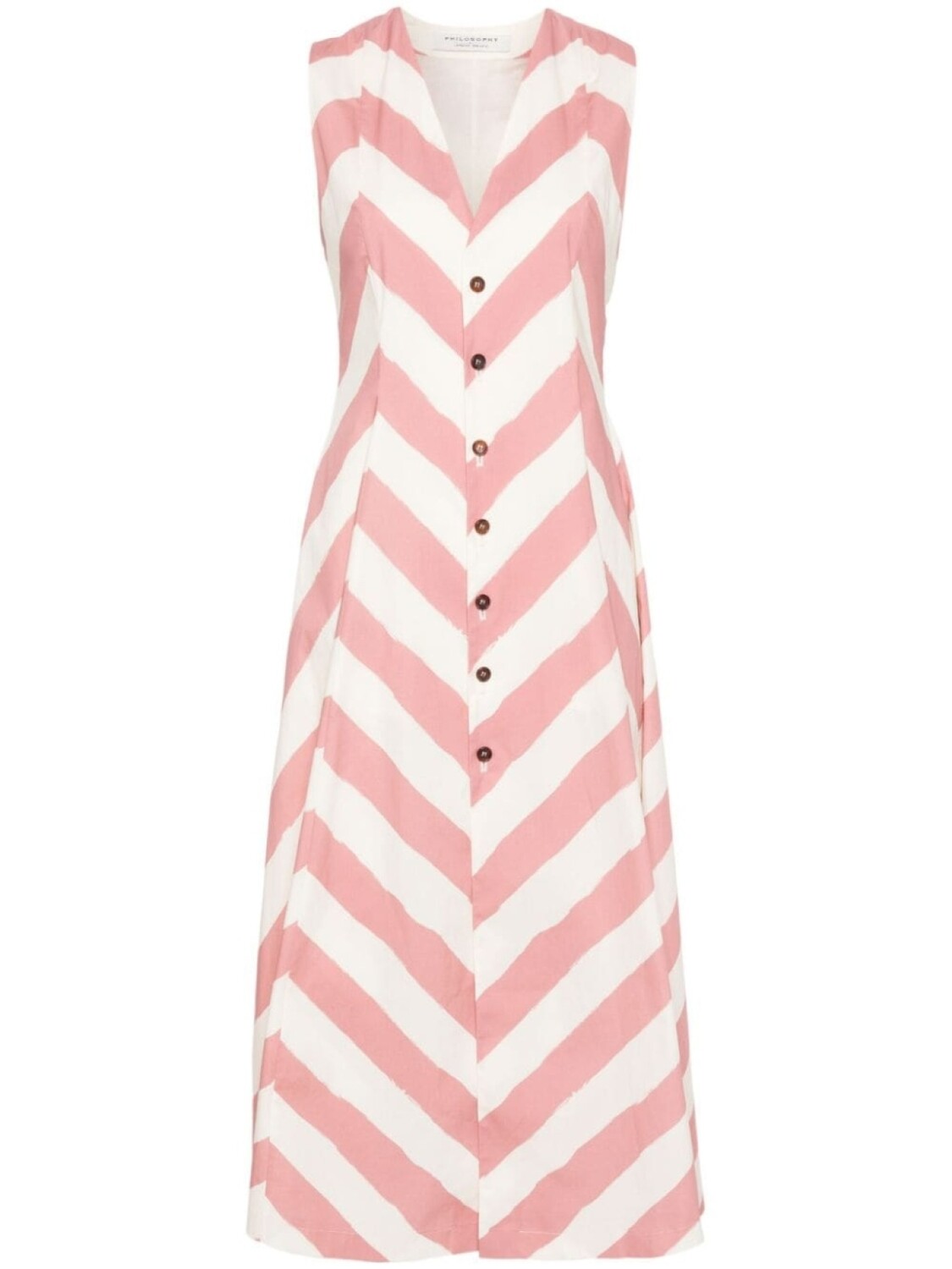 

Philosophy Di Lorenzo Serafini расклешенное платье без рукавов, нейтральный цвет