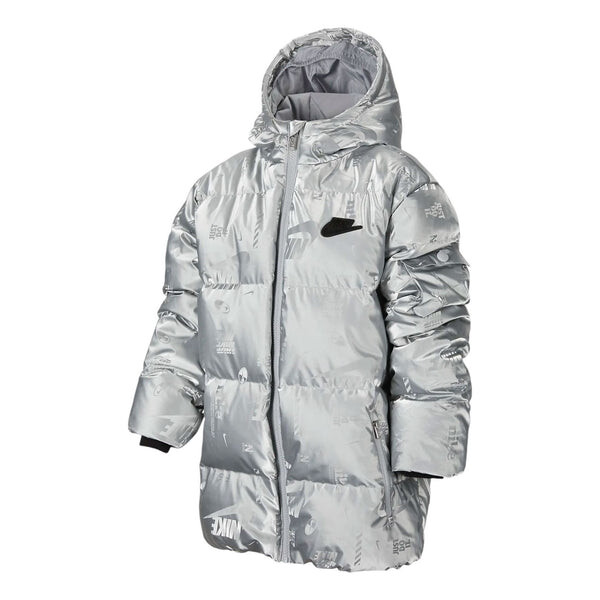 

Куртка jacket 'silver' Nike, серебряный
