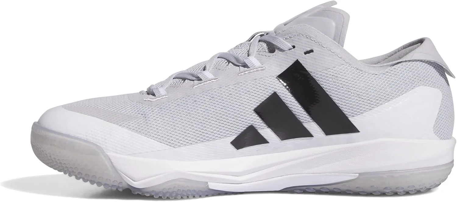 Мужские бейсбольные кроссовки Adidas Adizero Impact Turf Trainer, белый/черный/светло-серый — фото 2