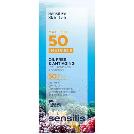 Матовый гель невидимый безмасляный безводный SPF50+ 200 мл Sensilis — фото 2