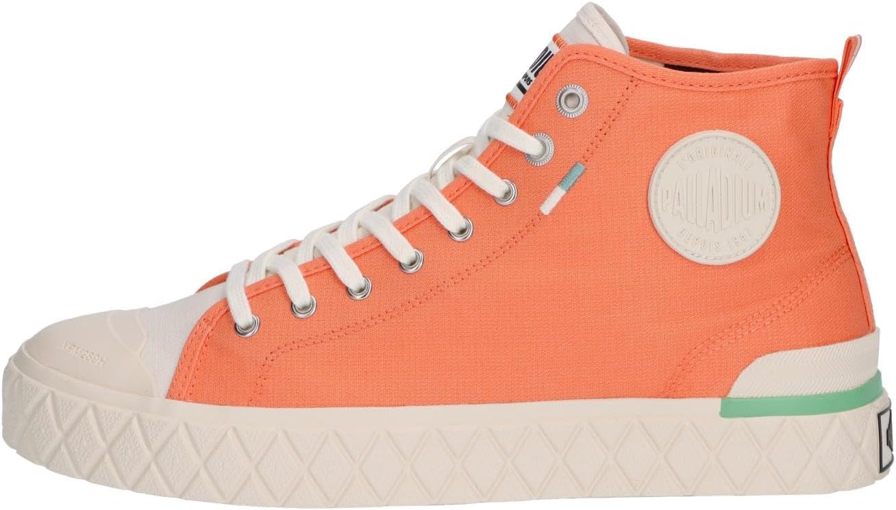 Кроссовки Palladium Unisex Palla Ace Mid из органического канваса на шнуровке, оранжевый — фото 2