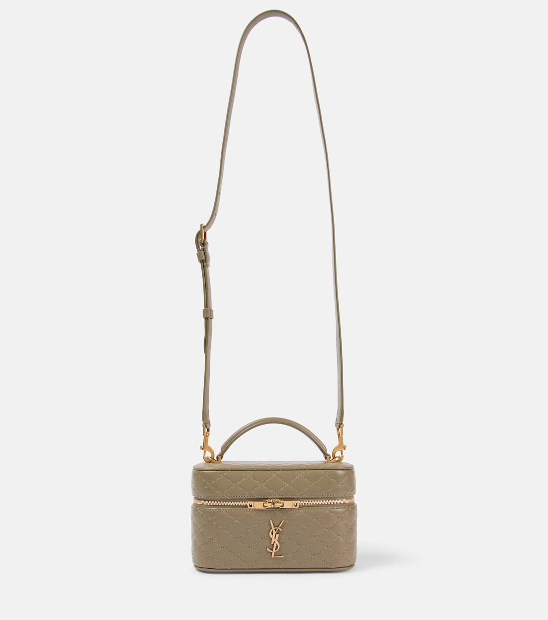 

Сумка-косметичка Gaby Cassandre из стёганой кожи Saint Laurent, Strong Moss