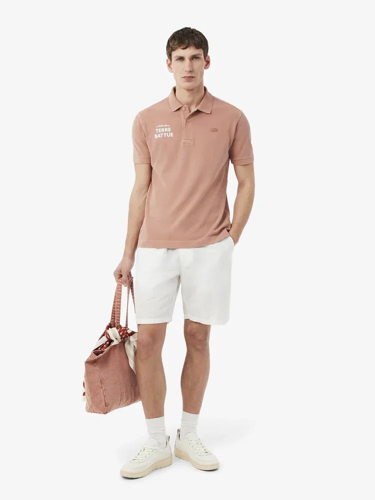 Футболка поло с графическим принтом Roland Garros LACOSTE, Orange — фото 4