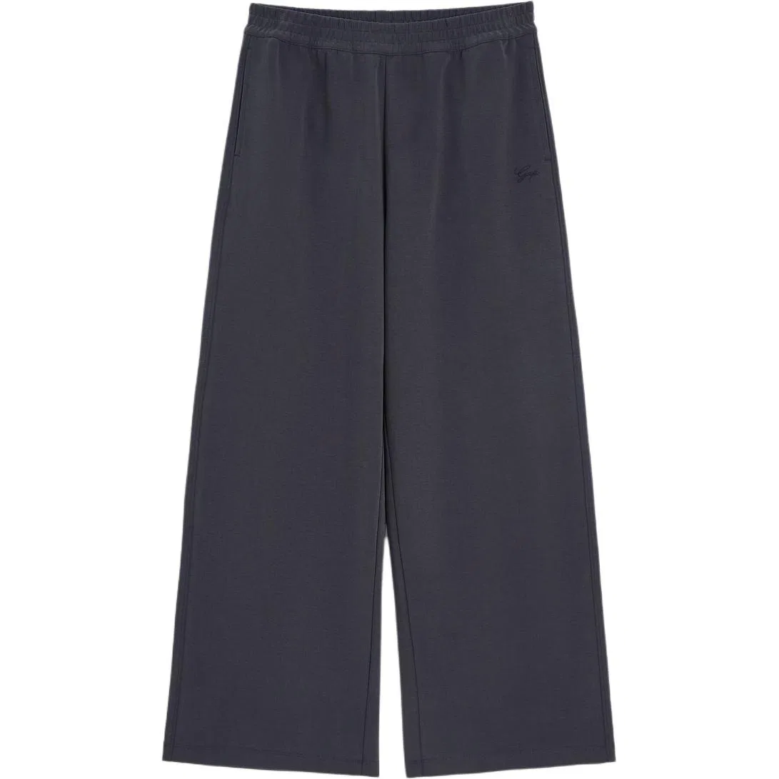 Женские брюки свободного кроя с широкой штаниной GAP, Black Gray