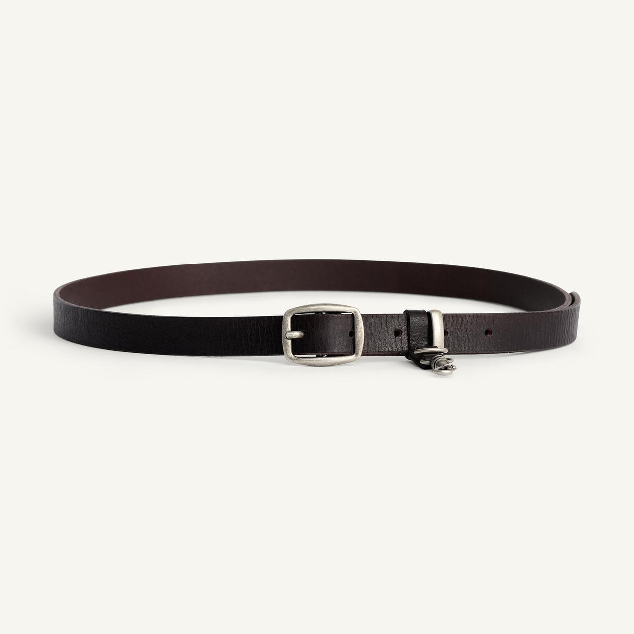 

Ремень Zara Leather Lobster Clasp, коричневый