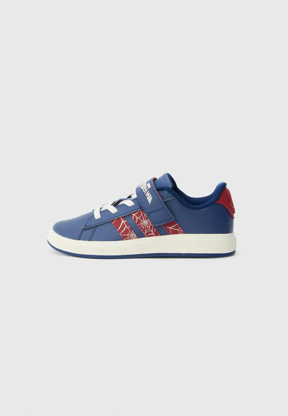 Кроссовки Grand Court Spider-Man унисекс для бега по улицам Adidas Performance, Dark Blue/Active Maroon/Off-White